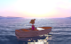 Maxine sailing into the sunset