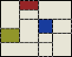 Inspiration from Mondrian for the ground plan